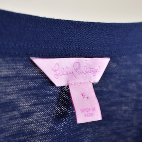 Lilly Pulitzer Westley True Navy Tunic Top - S - Picture 9 of 9